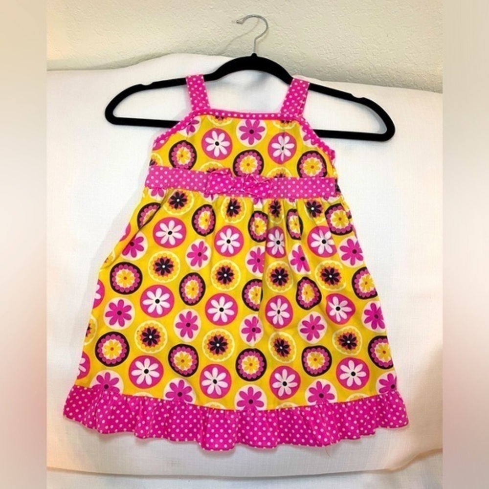 EUC 2B Real 4T Toddler Girls Spring & Summer Sleeveless Patterned Dress